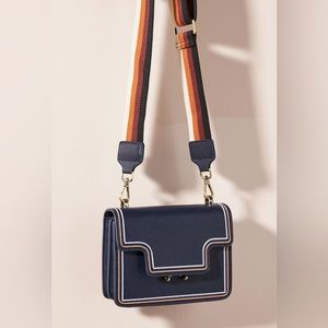 NWOT - ANTHROPOLOGIE Diana Crossbody Bag - Navy Blue